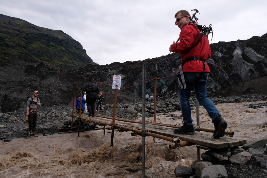 Nat Geo Expeditions, Iceland South Coast Adventure - Walking above the water