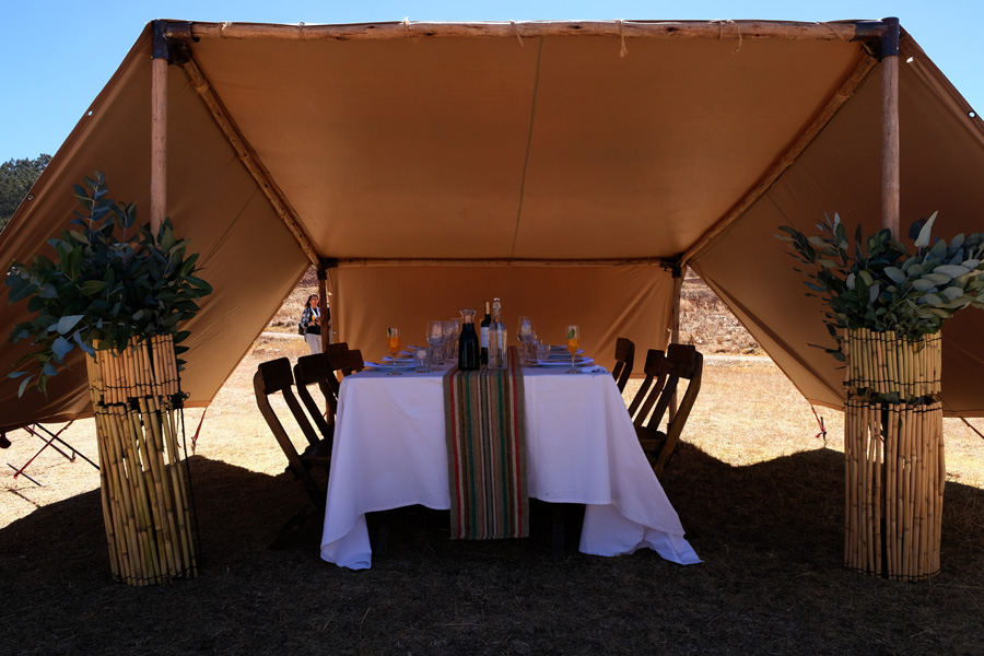 Nat Geo Expeditions - Tierra Sagrada Incas - Tent for lunch